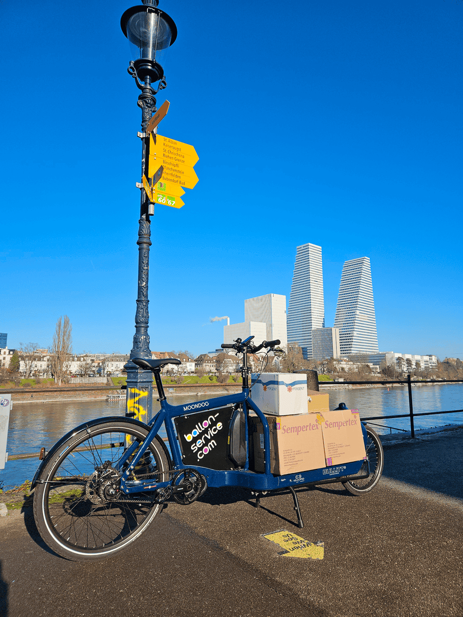 Lastenvelo mit Sempertex Naturkautschuk-Ballons